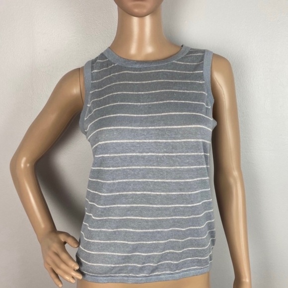 360SWEATER STRIPED KNIT TANK TOP - Picture 2 of 6